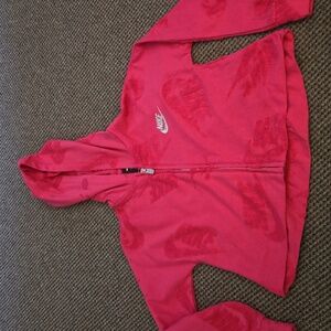 Girl's Nike Hot Pink Zip Hoodie